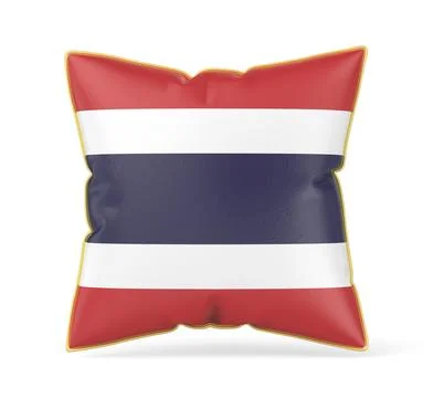 Pillow with the flag of Thailand Stock Illustration
