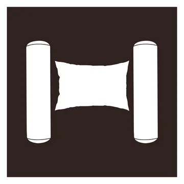 Pillow icon design Stock Illustration