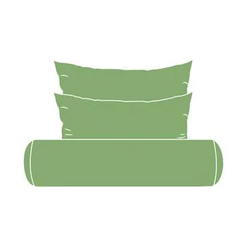 Pillow icon design Stock Illustration