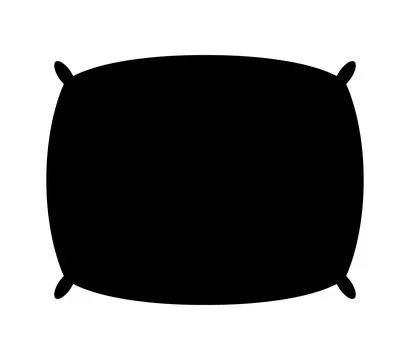 Pillow icon illustrated in vector on white background 스톡 일러스트