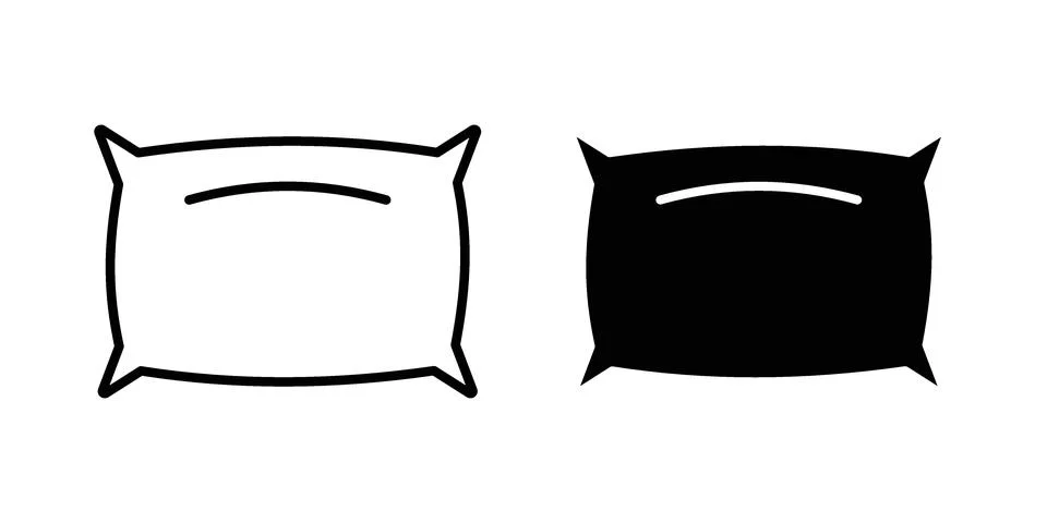 Pillow icon vector design illustrations Stock Illustration