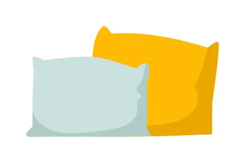 Pillow isolated vector illustration Stock Illustration