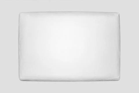 Pillow made of environmentally friendly polyurethane foam with memory effect. Stock Photos