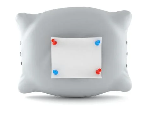 Pillow with note Stock Illustration