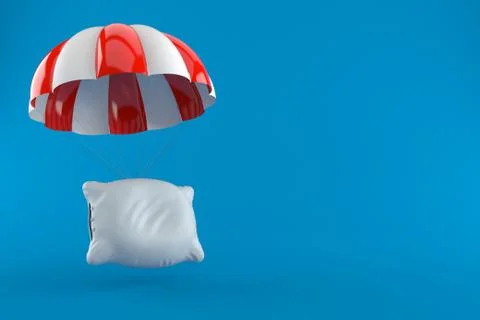 Pillow with parachute Stock Illustration