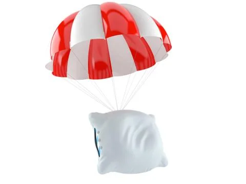 Pillow with parachute 스톡 일러스트