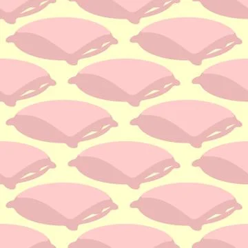 Pillow pattern. Bed linen background. Textile texture 库存插图
