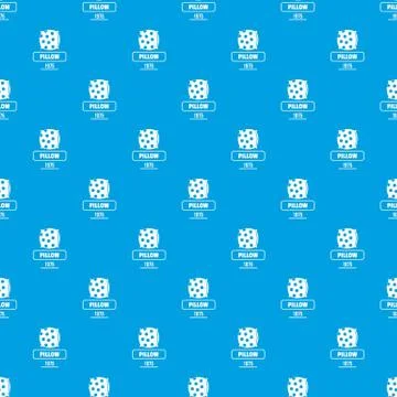 Pillow pattern vector seamless blue Stock Illustration