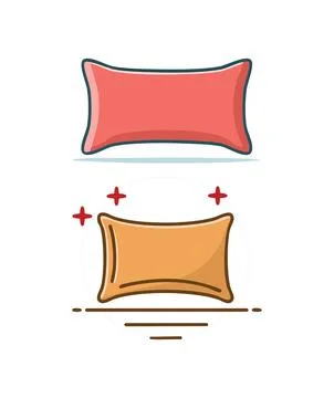 A Pillow simple illustration Illustrazione stock