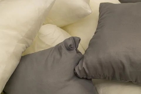 Pillow for sleeping close-up as a background Stock Photos