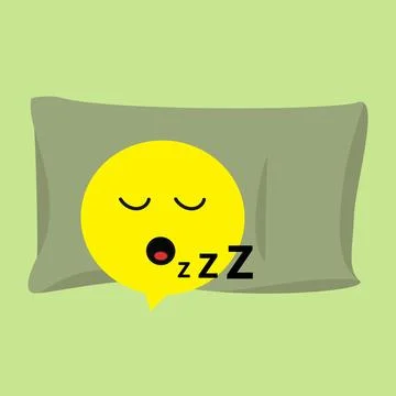 Pillow speech bubble Stock Illustration