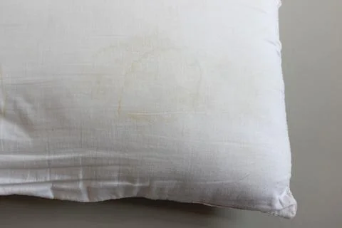 Pillow stains2 Stock Photos