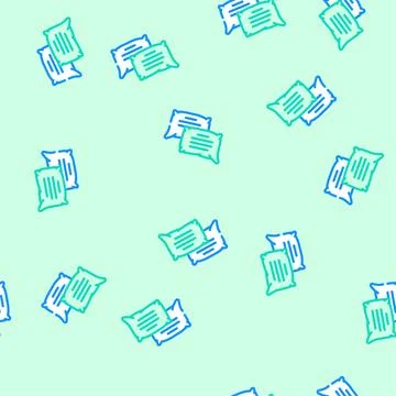 Pillow talk sleep night vector seamless pattern Stock Illustration