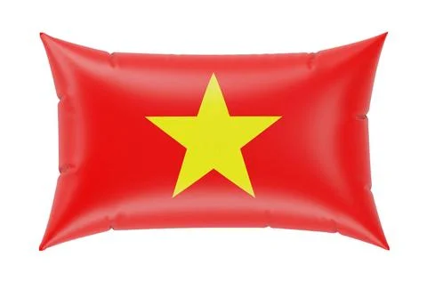 Pillow with Vietnamese flag. 3D rendering Pillow with Vietnamese flag. 3D ... Stock Photos