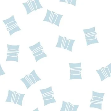 Pillowcase silk glyph seamless pattern 库存插图