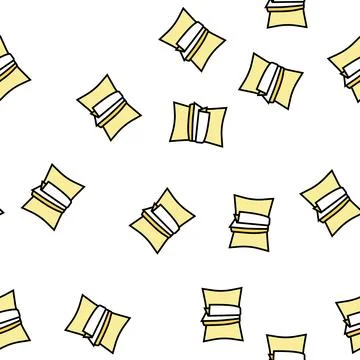 Pillowcase silk vector seamless pattern 库存插图