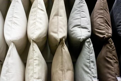 Pillows, bedding Stock Photos