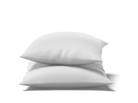 Pillows isolated on white Illustrazione stock