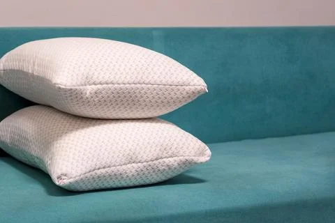 Pillows for sleeping on the sofa, Two pillows for sleeping Stock Photos