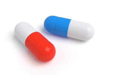 Pills 3D Render - 3D illustration Stock Illustration