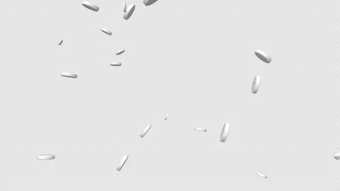 Pills on Alpha Background Stock Footage 335242112