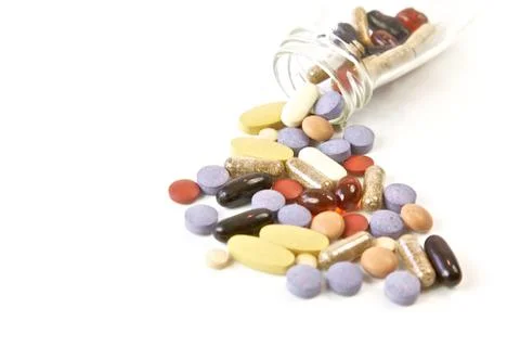 Pills and capsules 스톡 사진