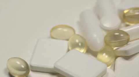 Pills and Tablets Stock Footage 22565332