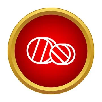 Pills and tablets icon representing medication and health Stock Illustration