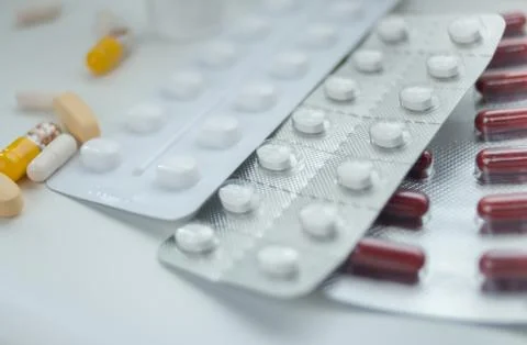 Pills and tablets Stock Photos
