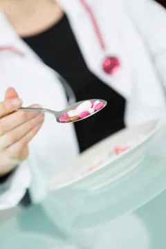 Pills and tablets Stock Photos