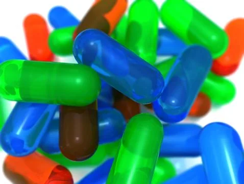 Pills background Stock Illustration