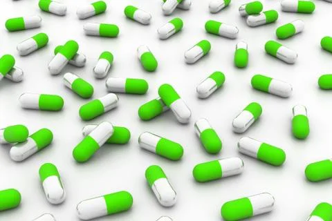 Pills background. Stock Illustration