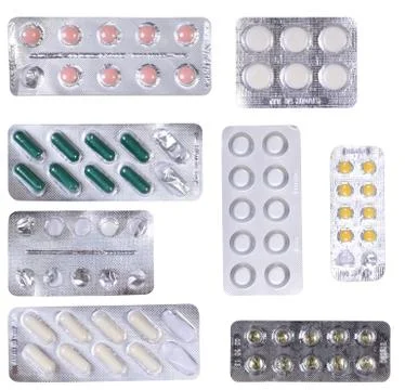 Pills blister Stock Photos