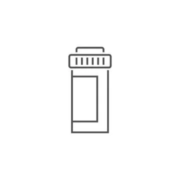 Pills Bottle Vector Icon Stock Illustration