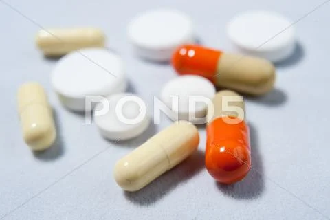Pills, capsules Stock Photos