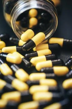 Pills in Capsules Stock Photos