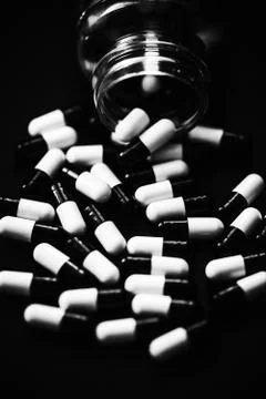 Pills in Capsules Stock Photos