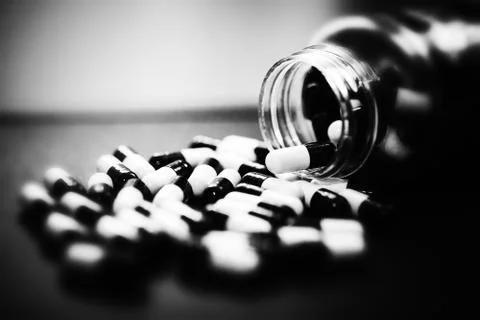 Pills in Capsules Stock Photos