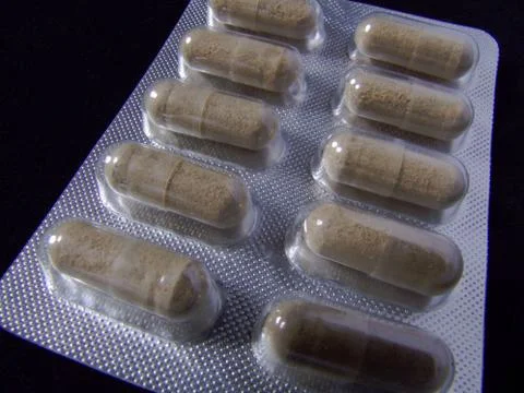 Pills close up Stock Photos