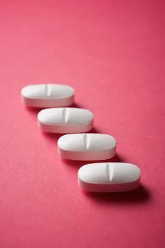 Pills close up Stock Photos