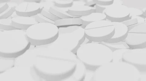 Pills closeup Vídeo Stock 60698541