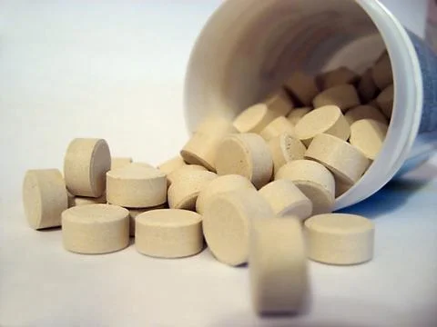 Pills closeup Stock Photos