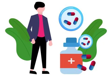 Pills Concept Illustration Stock Illustration