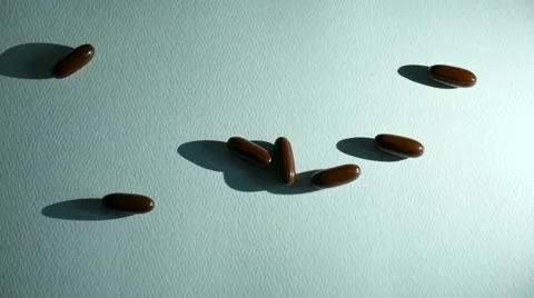 Pills drop shadow Stock Footage 62680276