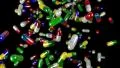 Pills drugs capsules falling slow motion closeup DOF HD Footage