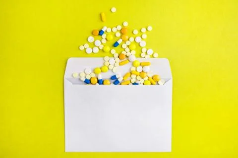 Pills in the Envelope Foto stock