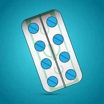 Pills euro Stock Illustration