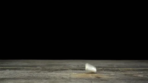 Pills fall in slow motion on a black background. Stock-Footage 134309928
