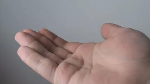 Pills Falling Into A Man Hand, Pharmaceutical, Drugs, Medicine, Point Of View Stock Footage 36562273