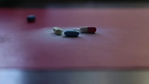 Pills Stock Footage 70993772